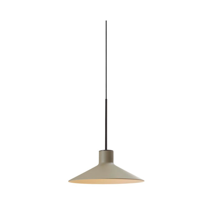Bover Platet S/20 1-lt 8" LED Pendant, 0-10V-Olive Grey