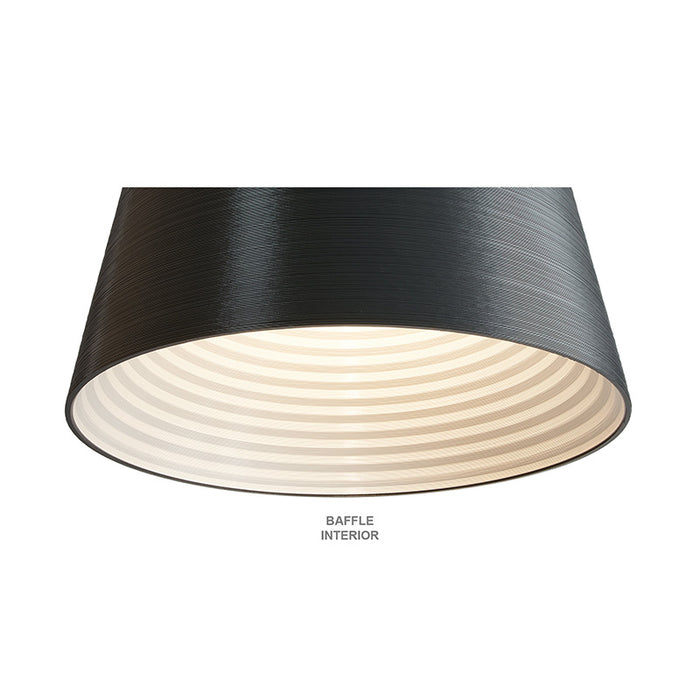 PrentaLux 235 Series 3DP 10W LED Pendant with Disk Canopy