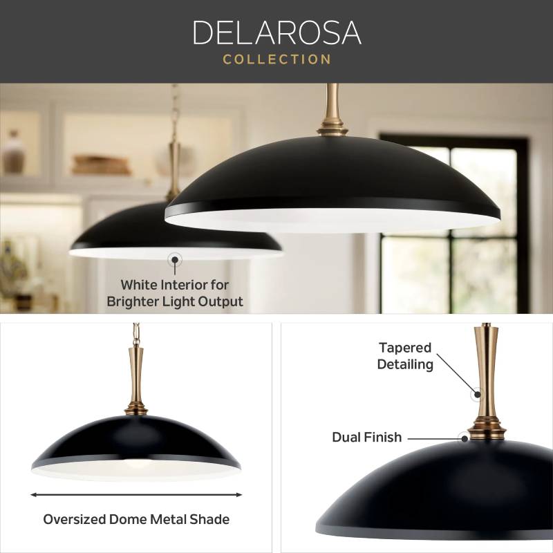 Kichler 52637 Delarosa 1-lt 24" Pendant