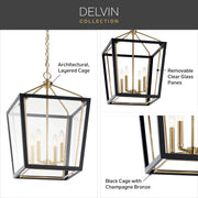 Kichler 52619 Delvin 4-lt 16" Pendant