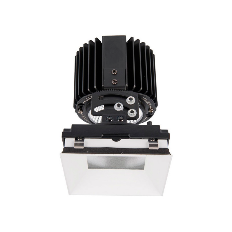 WAC R4SAL Volta 4.5" Square LED Adjustable Trimless - White