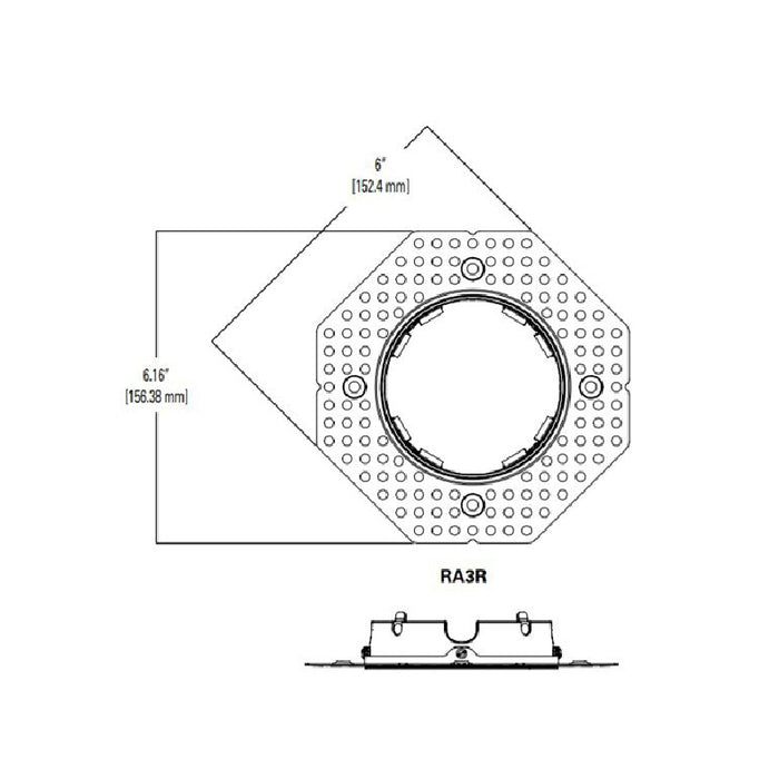 Halo RA3R Rimless Adapter for HL36A Housings and Trims