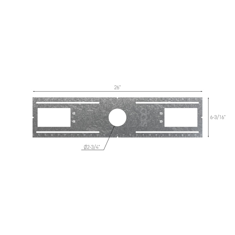 Dals REC-RFP-2 Rough-In Plate