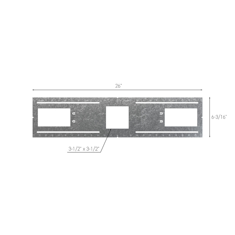 Dals REC-RFP-35SQ Rough-In Plate