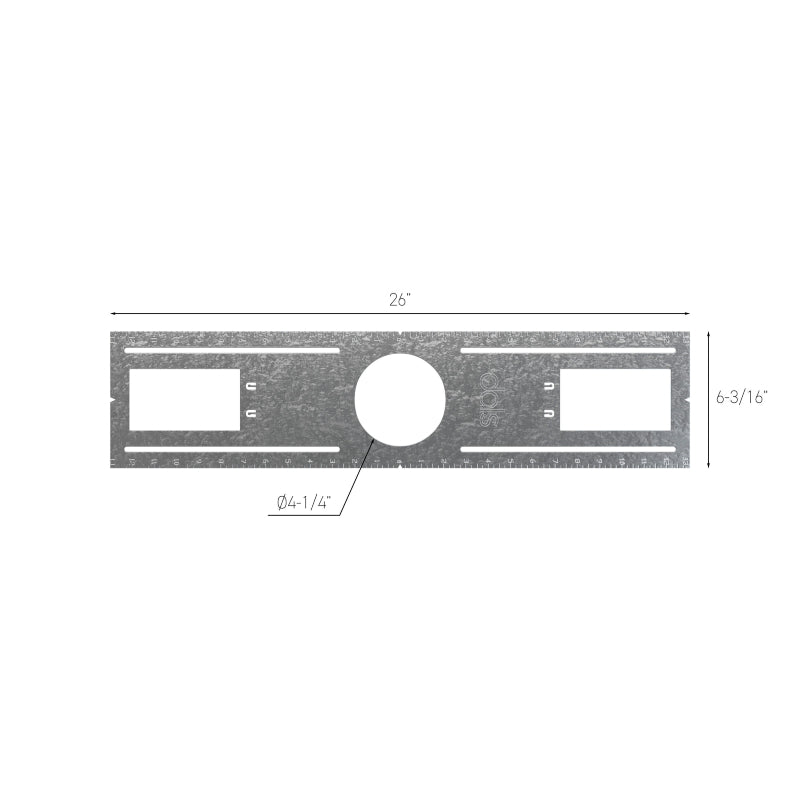 Dals REC-RFP-4 Rough-In Plate