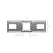 Dals REC-RFP-46SQ Rough-In Plate