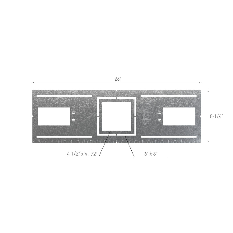 Dals REC-RFP-46SQ Rough-In Plate