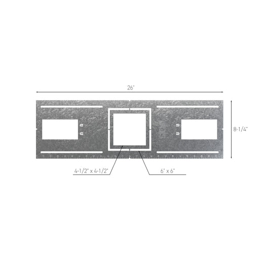Dals REC-RFP-46SQ Rough-In Plate