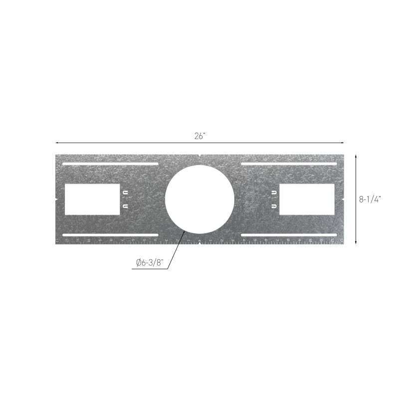 Dals REC-RFP-6 Rough-In Plate for 6″ Recessed Lighting