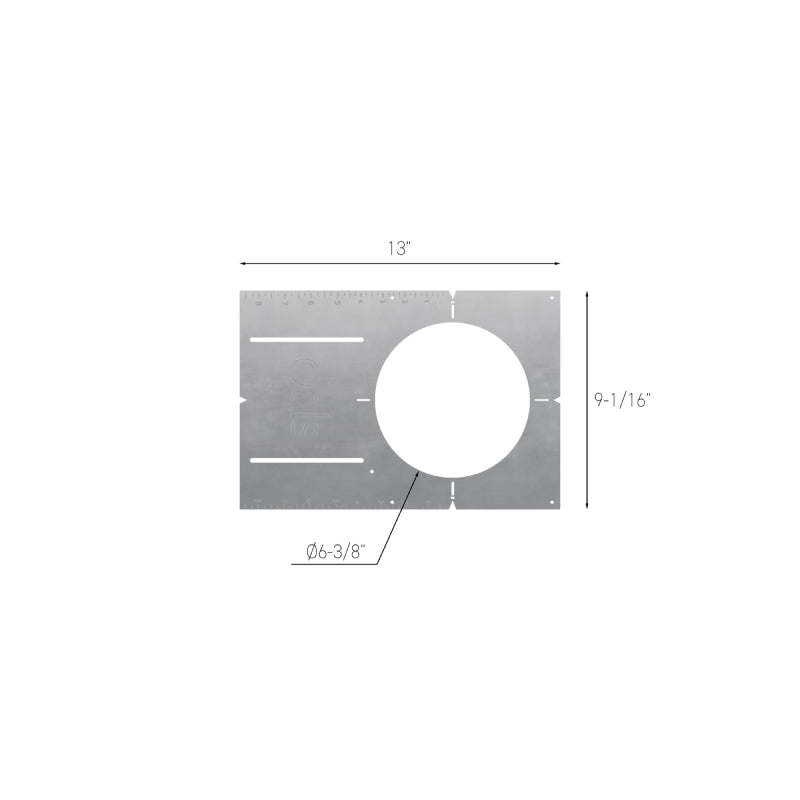 Dals REC-RFPE6 13" Rough-In Plate for 6″ Recessed Lighting