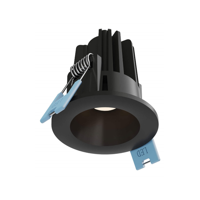 Dals RGR1-CC RGR 1" Round Regressed Downlight, 5CCT Selectable - Black