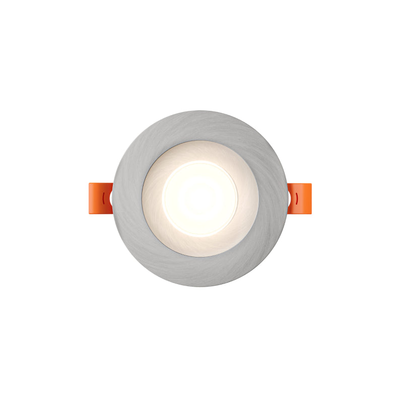 Dals RGR4-CDW RGR 4" Round Regressed Downlight, 5CCT+Dim-to-Warm-Satin Nickel