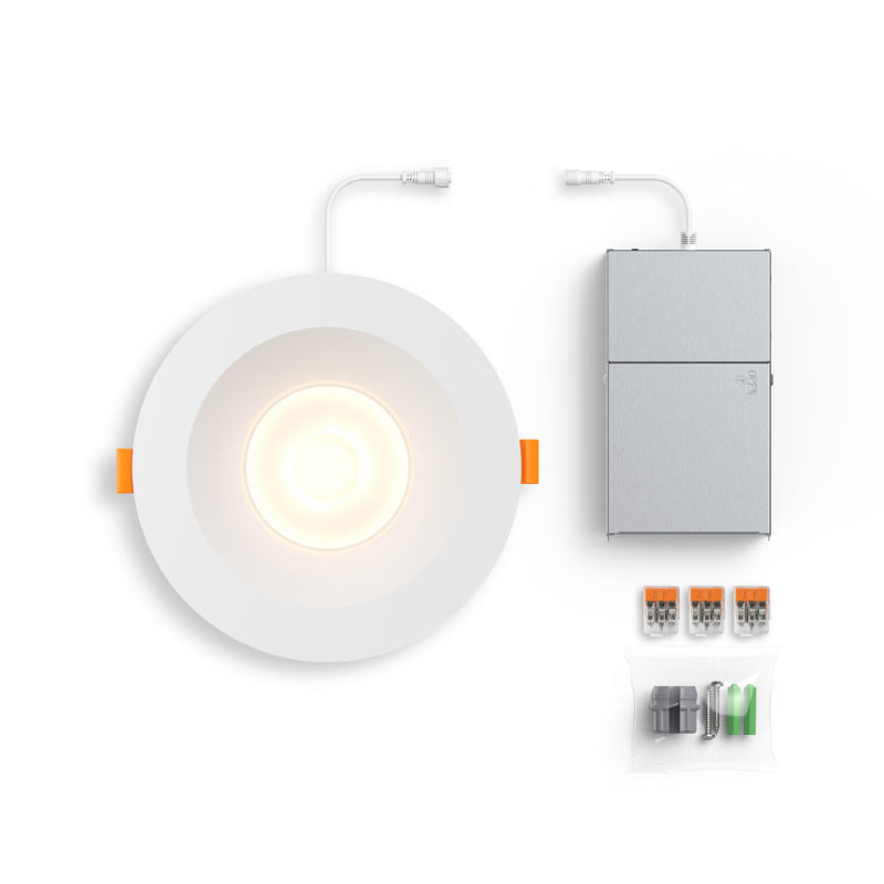 Dals RGR6-CDW RGR 6" Round Regressed Downlight, 5CCT Selectable+ Dim-to-Warm