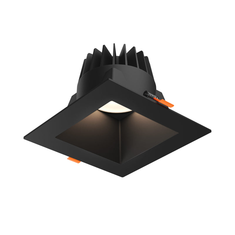 Dals RGR6SQ-CDW RGR 6" Square Regressed Downlight, 5CCT Selectable + Dim-to-Warm - Black