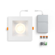 Dals RGR6SQ-CDW RGR 6" Square Regressed Downlight, 5CCT Selectable + Dim-to-Warm