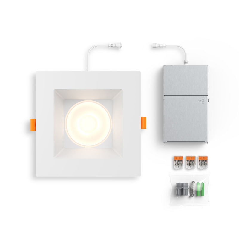 Dals RGR6SQ-CDW RGR 6" Square Regressed Downlight, 5CCT Selectable + Dim-to-Warm