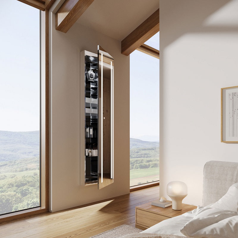 Electric Mirror Ascension 20" x 40" LED Lighted Mirror Wardrobe Cabinet - Right