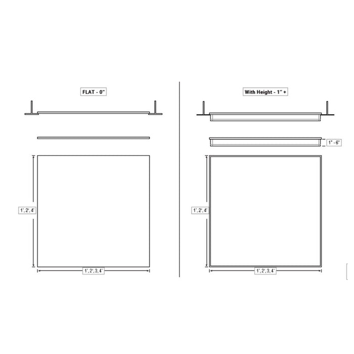 Elite RONDO-SOFT Acoustic Ceiling Tiles – Troffer Blanks