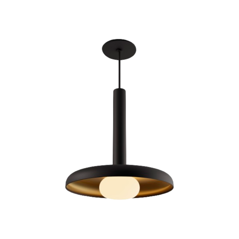 Koncept CMP-S1-S-12 Combi LED Pendant, Metal Shade with Frosted Glass Ball