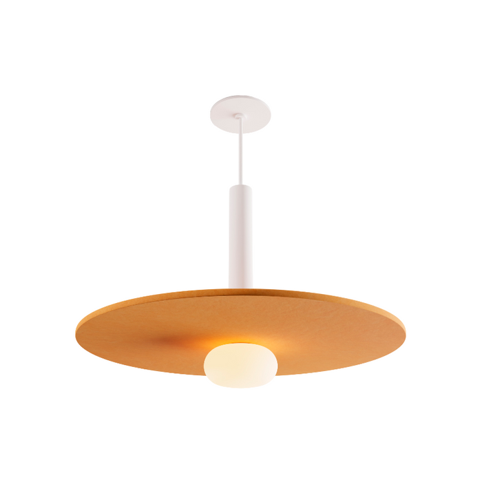 Koncept CMP-S1-S-12 Combi LED Pendant, Acoustic Panel Shade with Frosted Glass Ball