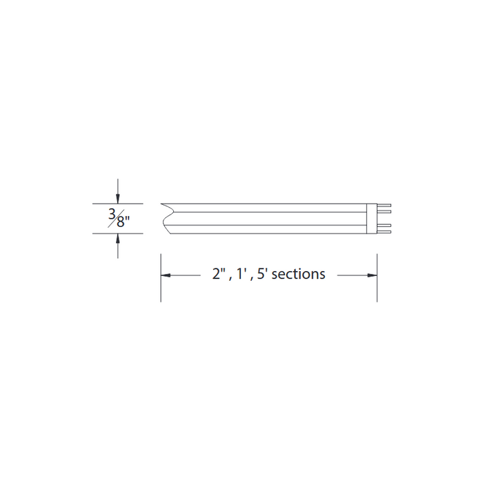 WAC LED-TA24 InvisiLED Lite+ 5-ft 24V LED Tape Light - 2.2W/FT
