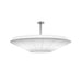 Bover Siam 120 47" Semi-Flush Ceiling Light, Big Structure-White Translucent Ribbon