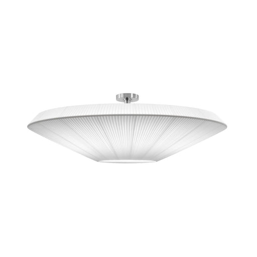 Bover Siam 120 47" Semi-Flush Ceiling Light-White Translucent Ribbon