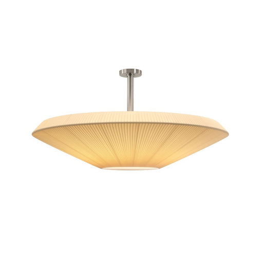 Bover Siam 120 47" Semi-Flush Ceiling Light, Big Structure-Cream Translucent Ribbon