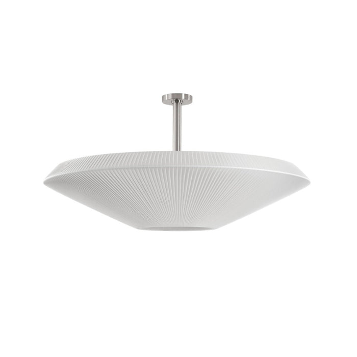 Bover Siam 120 47" Semi-Flush Ceiling Light, Big Structure-White Translucent Ribbon