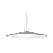 Besa 1TT-SWAN Swan 1-lt 25" LED Pendant, Stem Fixture - Silver/Satin Nickel