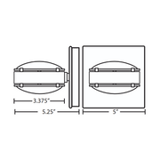 Besa OPTOS1W Optos 1-lt 4" LED Wall Sconce