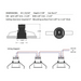 Lotus LED-1-S6W 2" 6W LED Square Mini Recessed Downlight, 24V, Wide Tirm