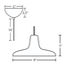 Besa 1XC-MODUS Modus 1-lt 9" LED Pendant, Cord Fixture with Dome Canopy