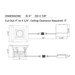 Lotus LD4S-HO 4" 18W LED Square Deep Regressed Plenum Rated Downlight, Dim to Warm 3000-1800K