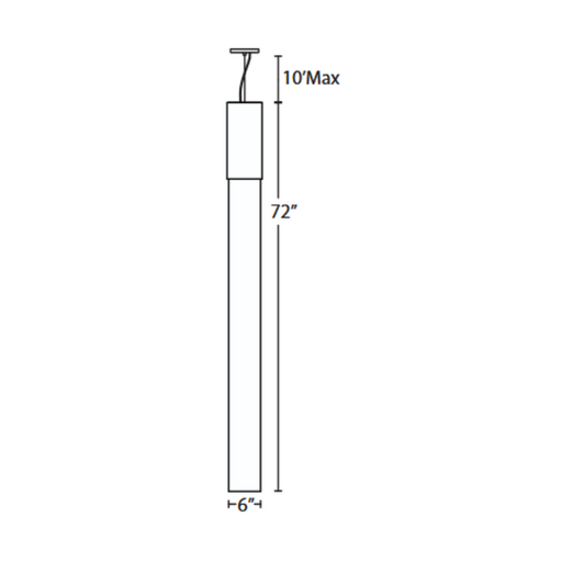 Besa 1KX-MONDO72 Mondo 1-lt 6" LED Pendant