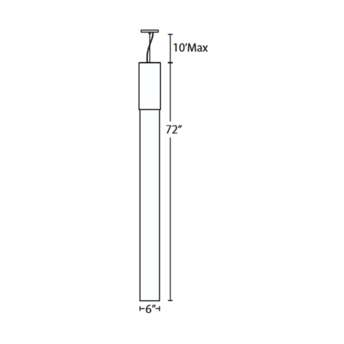 Besa 1KX-MONDO72 Mondo 1-lt 6" LED Pendant