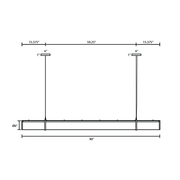 Besa 1KX-ENCORE90 Encore 1-lt 90" LED Pendant