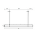 Besa 1KX-ENCORE90 Encore 1-lt 90" LED Pendant