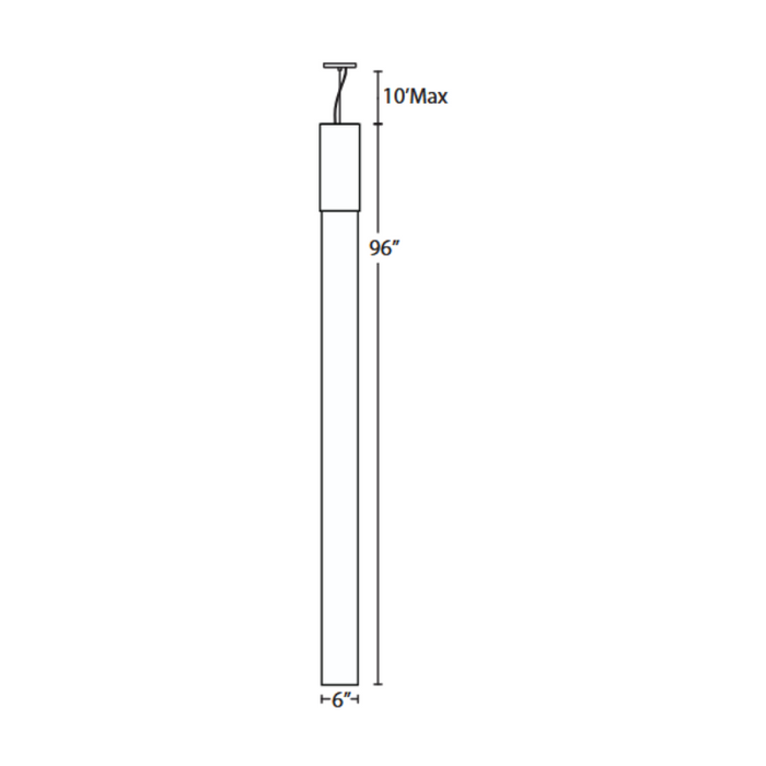 Besa 1KX-MONDO96 Mondo 1-lt 6" LED Pendant