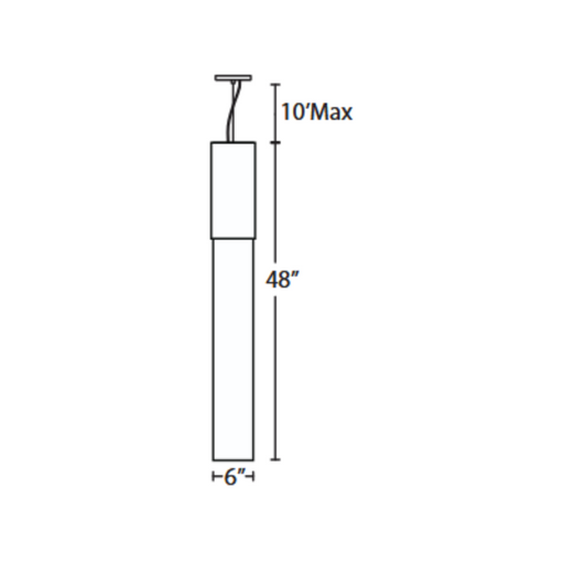 Besa 1KX-MONDO48 Mondo 1-lt 6" LED Pendant