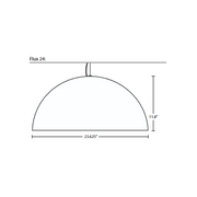 Besa 1KX-FLUX24 Flux 1-lt 24" LED Pendant