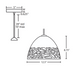 Besa 1TT-KIEV Kiev 1-lt 13" LED Pendant, Stem Fixture