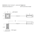 Lotus LED-2-S15W-T Designer 2" 15W LED Square Trimless Recessed Downlight, Dim to Warm, 120V