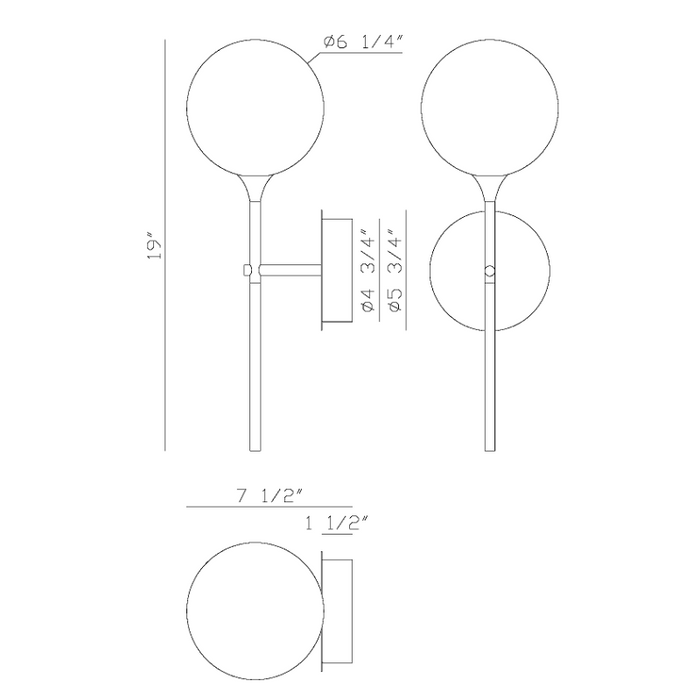Eurofase 48910 Iissa 1-lt 19" Tall LED Wall Sconce