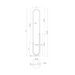 Kuzco FL95150 Huron 50" Tall LED Floor Lamp