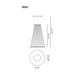 Vibia 1880 Array 1-lt 49" LED Pendant