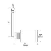 Visual Comfort 700MPTLML 2" 50W Tellium Head with Monopoint Canopy