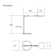 Koncept SPY-RCH Splitty Reach LED Desk Lamp