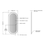 Electric Mirror Saratoga 26" x 60" LED Lighted Wardrobe Mirror