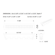 Lotus JXL-TXH10-T18W 12" 10-Light LED Linear Recessed Downlight, 5CCT Selectable